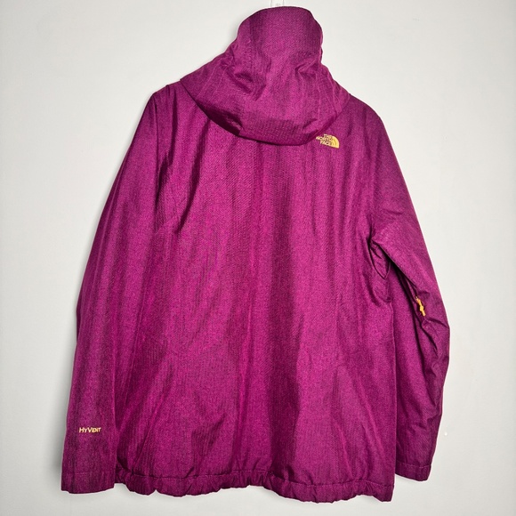 The North Face Women's Inlux Insulated Jacket w Hood in Dramatic Plum Sz XXL - Picture 11 of 14